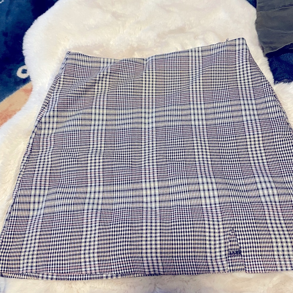 Gianni bini plaid skirt